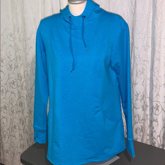 Roots ,Bright blue hoodie, thumb holes & pockets - Picture 1 of 13